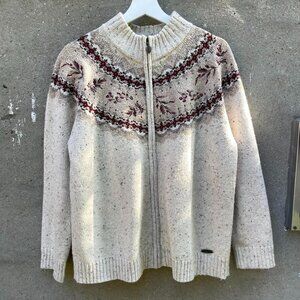 Vintage Northern Reflections Embroidered Zip Up Jumper